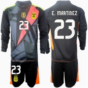 Argentina Emiliano Martinez #23 Brankář Domácí dres komplet pro Děti Copa America 2024 Dlouhým Rukávem (+ Krátké kalhoty)