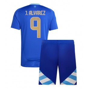 Argentina Julian Alvarez #9 Venkovní dres komplet pro Děti Copa America 2024 Krátkým Rukávem (+ Krátké kalhoty)
