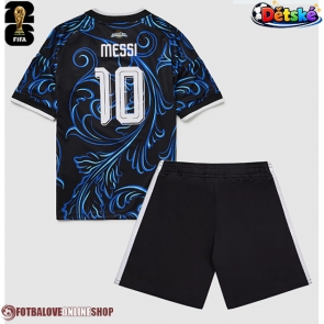 Argentina Lionel Messi #10 Venkovní dres komplet pro Děti MS 2026 Krátkým Rukávem (+ Krátké kalhoty)