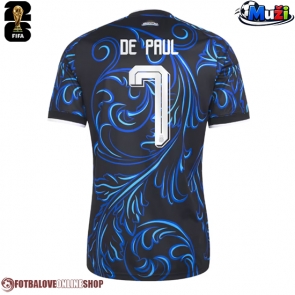 Argentina Rodrigo De Paul #7 Venkovní Dres MS 2026 Krátkým Rukávem