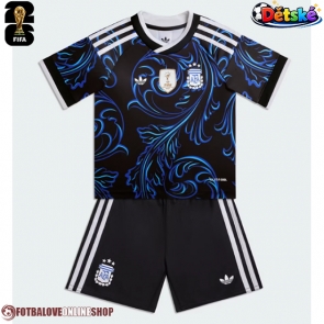 Argentina Venkovní dres komplet pro Děti MS 2026 Krátkým Rukávem (+ Krátké kalhoty)
