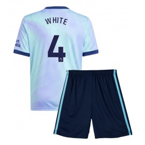 Arsenal Ben White #4 Alternativní dres komplet pro Děti 2024-25 Krátkým Rukávem (+ Krátké kalhoty)