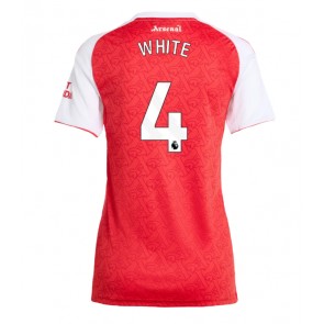 Arsenal Ben White #4 Domácí Dres pro Dámy 2025-26 Krátkým Rukávem