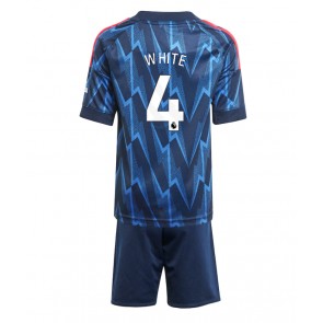 Arsenal Ben White #4 Venkovní dres komplet pro Děti 2025-26 Krátkým Rukávem (+ Krátké kalhoty)