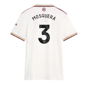 Arsenal Cristhian Mosquera #3 Alternativní Dres pro Dámy 2025-26 Krátkým Rukávem Arsenal Cristhian Mosquera #3 Alternativní Dres pro Dámy 2025-26 Krátkým Rukávem