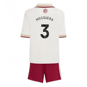 Arsenal Cristhian Mosquera #3 Alternativní dres komplet pro Děti 2025-26 Krátkým Rukávem (+ Krátké kalhoty)