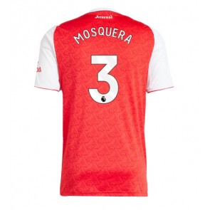 Arsenal Cristhian Mosquera #3 Domácí Dres 2025-26 Krátkým Rukávem