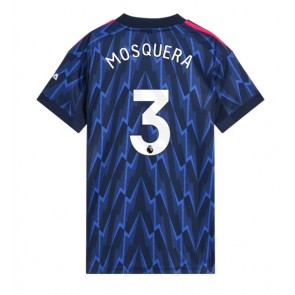 Arsenal Cristhian Mosquera #3 Venkovní Dres pro Dámy 2025-26 Krátkým Rukávem