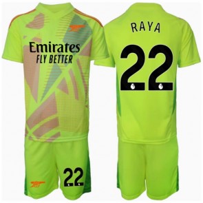 Arsenal David Raya #22 Brankář Domácí dres komplet pro Děti 2024-25 Krátkým Rukávem (+ Krátké kalhoty)
