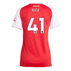 Arsenal Declan Rice #41 Domácí Dres pro Dámy 2025-26 Krátkým Rukávem
