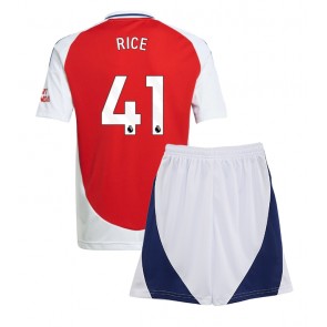 Arsenal Declan Rice #41 Domácí dres komplet pro Děti 2024-25 Krátkým Rukávem (+ Krátké kalhoty)
