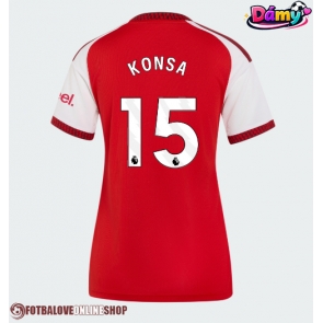 Arsenal Ezri Konsa #15 Domácí Dres pro Dámy 2026-27 Krátkým Rukávem