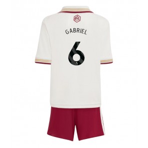 Arsenal Gabriel Magalhaes #6 Alternativní dres komplet pro Děti 2025-26 Krátkým Rukávem (+ Krátké kalhoty)