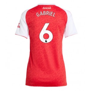 Arsenal Gabriel Magalhaes #6 Domácí Dres pro Dámy 2025-26 Krátkým Rukávem
