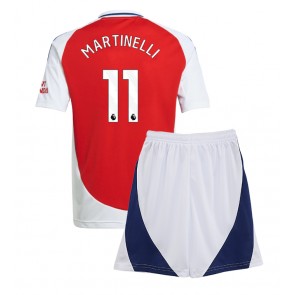 Arsenal Gabriel Martinelli #11 Domácí dres komplet pro Děti 2024-25 Krátkým Rukávem (+ Krátké kalhoty)
