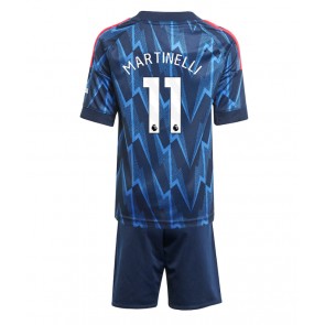 Arsenal Gabriel Martinelli #11 Venkovní dres komplet pro Děti 2025-26 Krátkým Rukávem (+ Krátké kalhoty)