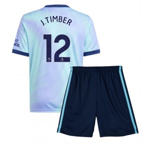 Arsenal Jurrien Timber #12 Alternativní dres komplet pro Děti 2024-25 Krátkým Rukávem (+ Krátké kalhoty)
