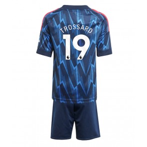 Arsenal Leandro Trossard #19 Venkovní dres komplet pro Děti 2025-26 Krátkým Rukávem (+ Krátké kalhoty)