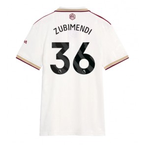Arsenal Martin Zubimendi #36 Alternativní Dres pro Dámy 2025-26 Krátkým Rukávem
