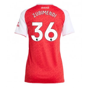 Arsenal Martin Zubimendi #36 Domácí Dres pro Dámy 2025-26 Krátkým Rukávem