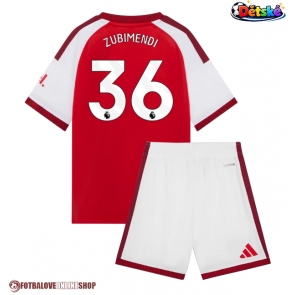 Arsenal Martin Zubimendi #36 Domácí dres komplet pro Děti 2026-27 Krátkým Rukávem (+ Krátké kalhoty)