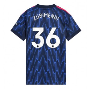 Arsenal Martin Zubimendi #36 Venkovní Dres pro Dámy 2025-26 Krátkým Rukávem