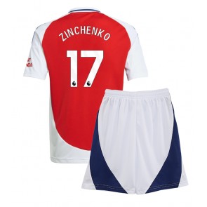 Arsenal Oleksandr Zinchenko #17 Domácí dres komplet pro Děti 2024-25 Krátkým Rukávem (+ Krátké kalhoty)