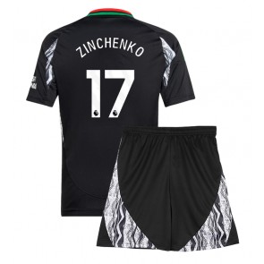 Arsenal Oleksandr Zinchenko #17 Venkovní dres komplet pro Děti 2024-25 Krátkým Rukávem (+ Krátké kalhoty)