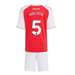 Arsenal Piero Hincapie #5 Domácí dres komplet pro Děti 2025-26 Krátkým Rukávem (+ Krátké kalhoty)