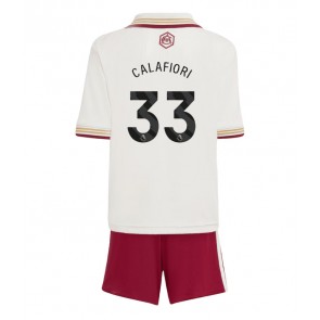 Arsenal Riccardo Calafiori #33 Alternativní dres komplet pro Děti 2025-26 Krátkým Rukávem (+ Krátké kalhoty)