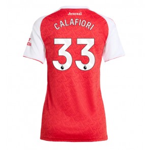 Arsenal Riccardo Calafiori #33 Domácí Dres pro Dámy 2025-26 Krátkým Rukávem