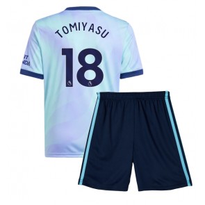 Arsenal Takehiro Tomiyasu #18 Alternativní dres komplet pro Děti 2024-25 Krátkým Rukávem (+ Krátké kalhoty)
