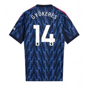Arsenal Viktor Gyokeres #14 Venkovní Dres 2025-26 Krátkým Rukávem