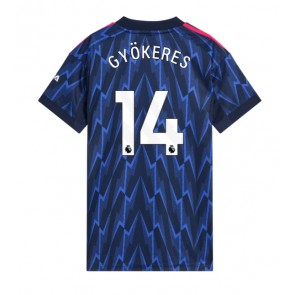 Arsenal Viktor Gyokeres #14 Venkovní Dres pro Dámy 2025-26 Krátkým Rukávem
