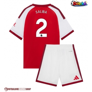 Arsenal William Saliba #2 Domácí dres komplet pro Děti 2026-27 Krátkým Rukávem (+ Krátké kalhoty)