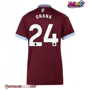 Aston Villa Amadou Onana #24 Domácí Dres pro Dámy 2026-27 Krátkým Rukávem