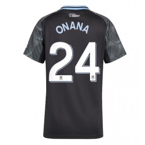 Aston Villa Amadou Onana #24 Venkovní Dres pro Dámy 2025-26 Krátkým Rukávem