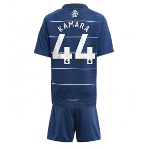 Aston Villa Boubacar Kamara #44 Alternativní dres komplet pro Děti 2024-25 Krátkým Rukávem (+ Krátké kalhoty)