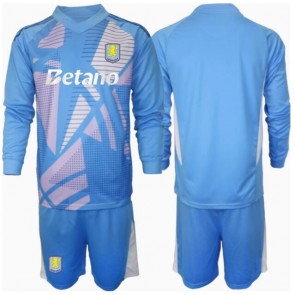 Aston Villa Brankář Alternativní dres komplet pro Děti 2024-25 Dlouhým Rukávem (+ Krátké kalhoty)