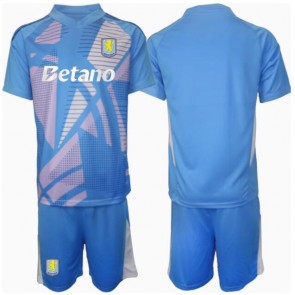 Aston Villa Brankář Alternativní dres komplet pro Děti 2024-25 Krátkým Rukávem (+ Krátké kalhoty)