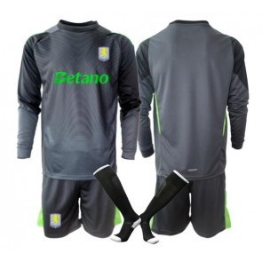 Aston Villa Brankář Domácí dres komplet pro Děti 2025-26 Dlouhým Rukávem (+ Krátké kalhoty)