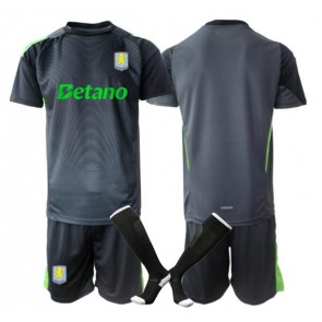 Aston Villa Brankář Domácí dres komplet pro Děti 2025-26 Krátkým Rukávem (+ Krátké kalhoty)