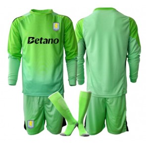 Aston Villa Brankář Venkovní dres komplet pro Děti 2025-26 Dlouhým Rukávem (+ Krátké kalhoty)