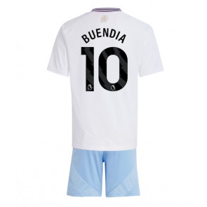 Aston Villa Emiliano Buendia #10 Venkovní dres komplet pro Děti 2024-25 Krátkým Rukávem (+ Krátké kalhoty)