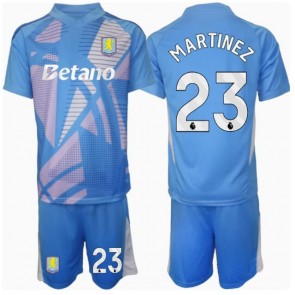 Aston Villa Emiliano Martinez #23 Brankář Alternativní dres komplet pro Děti 2024-25 Krátkým Rukávem (+ Krátké kalhoty)