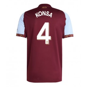 Aston Villa Ezri Konsa #4 Domácí Dres 2025-26 Krátkým Rukávem Aston Villa Ezri Konsa #4 Domácí Dres 2025-26 Krátkým Rukávem