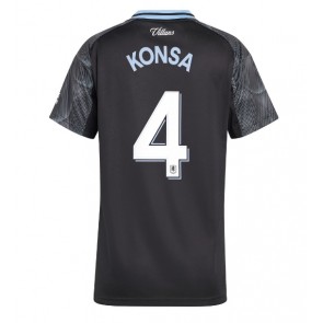 Aston Villa Ezri Konsa #4 Venkovní Dres pro Dámy 2025-26 Krátkým Rukávem
