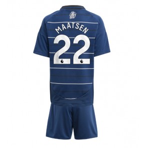 Aston Villa Ian Maatsen #22 Alternativní dres komplet pro Děti 2024-25 Krátkým Rukávem (+ Krátké kalhoty)