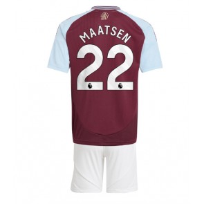 Aston Villa Ian Maatsen #22 Domácí dres komplet pro Děti 2024-25 Krátkým Rukávem (+ Krátké kalhoty)