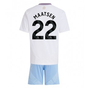 Aston Villa Ian Maatsen #22 Venkovní dres komplet pro Děti 2024-25 Krátkým Rukávem (+ Krátké kalhoty)